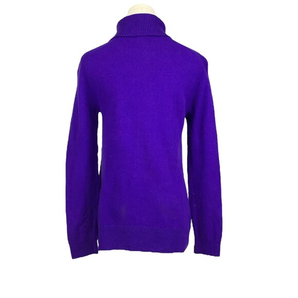 Massimo Dutti Purple Turtleneck Sweater - Picture 2 of 4